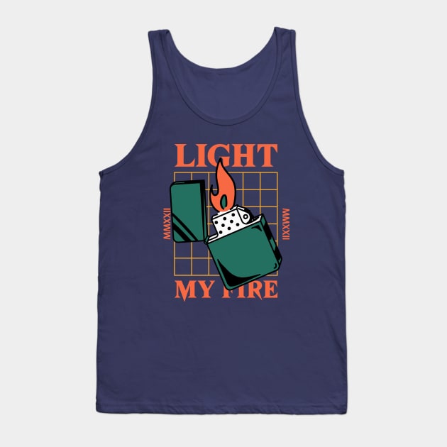 Light My Fire Design Tank Top by ArtPace